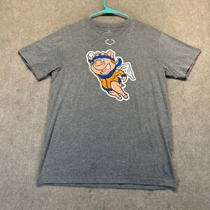 Lexington Flying Pigs T Shirt Men's Medium Gray Short Sleeve EvoShield MiLB